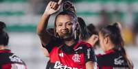 Juventude e Flamengo mediram for&ccedil;as na noite desta quinta-feira (26), no Est&aacute;dio Alfredo Jaconi, pelo Brasileir&atilde;o Feminino &ndash;  Foto: Fernando Alves/EC Juventude / Jogada10