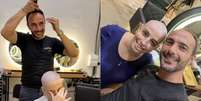 Jovem de 29 anos que enfrenta c&acirc;ncer raspa cabelo e &eacute; surpreendida por cabeleireiro  Foto: Arquivo pessoal