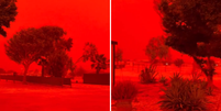 C&eacute;u se torna &lsquo;vermelho-sangue&rsquo; durante passagem de ciclone na Austr&aacute;lia; entenda o fen&ocirc;meno  Foto: Reprodu&ccedil;&atilde;o/Instagram