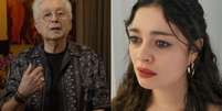 Aguinaldo Silva e Sophie Charlotte como Gerluce de Tr&ecirc;s Gra&ccedil;as (Reprodu&ccedil;&atilde;o/Youtube/TV Globo)  Foto: Contigo