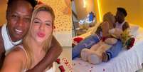 Neném, da dupla com Pepê, e esposa, Thais Baptista  Foto: Reprodução/Instagram / Contigo