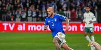 Federico Dimarco (It&aacute;lia) durante jogo contra a Irlanda do Norte, no dia 26.03.2026. Foto: Ag.FotoMorAle / Alamy