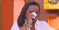Solange Couto se emociona no Bate-Papo BBB  Foto: Reprodução | Globoplay