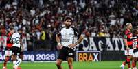 Yuri Alberto (Corinthians) durante jogo contra o Flamengo, no dia 22.03.2026. Foto: Foto Arena / Alamy