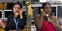 Jordana e Chaiany atenderam ao Big Fone do 'BBB 26'.  Foto: TV Globo/Divulga&ccedil;&atilde;o / Estad&atilde;o