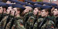 Recrutas das Forças Armadas da Alemanha. País quer aumentar efetivo  Foto: DW / Deutsche Welle