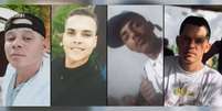 Cleibon Jaques, Gismario Santos, Lucas Bispo, Sidclei Silva (da esq. para dir.) foram encontrados mortos em Jo&atilde;o Pessoa (PB)  Foto: Reprodu&ccedil;&atilde;o/TV Para&iacute;ba
