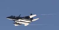 F-15 foi abatido pelas for&ccedil;as iranianas, mas piloto conseguiu ejetar  Foto: ANSA / Ansa - Brasil