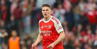 Viktor Gyokeres (Arsenal) durante jogo contra o Manchester City, no dia 22.03.2026. Foto: News Images / Alamy