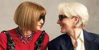 Anna Wintour e Meryl Streep para a revista Vogue   Foto: Annie Leibovitz/Reprodu&ccedil;&atilde;o / Elas no Tapete Vermelho