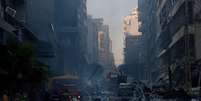 Pr&eacute;dios destru&iacute;dos no L&iacute;bano  Foto: Getty Images / BBC News Brasil