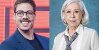 F&aacute;bio Porchat e Fernanda Montenegro (Divulga&ccedil;&atilde;o)  Foto: Contigo