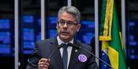 Senador Alessandro Vieira (MDB-SE), relator da CPI do Crime Organizado no Senado.  Foto: Carlos Moura/Ag&ecirc;ncia Senado / Estad&atilde;o