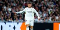Mbapp&eacute; (Real Madrid) durante jogo contra o Atl&eacute;tico de Madrid, no dia 22.03.2026. Foto: PSA / Alamy