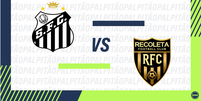 Santos x Deportivo Recoleta Foto: arte/ENM / Esporte News Mundo