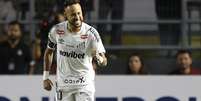 Neymar marcou diante do Recoleta, pela Sul-Americana - Foto: Raul Bareta / Santos / Jogada10