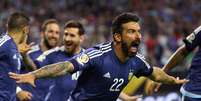 Ezequiel Lavezzi comemora gol pela sele&ccedil;&atilde;o da Argentina Foto: Scott Halleran/Getty Images