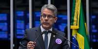 Senador Alessandro Vieira (MDB-SE), relator da CPI do Crime Organizado no Senado.  Foto: Carlos Moura/Ag&ecirc;ncia Senado / Estad&atilde;o