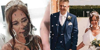 Noiva &eacute; 'atacada' com tinta preta momentos antes de ir ao altar Foto: Reprodu&ccedil;&atilde;o