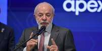 Presidente Lula discursa na Hannover Messe, na Alemanha  Foto: ANSA / Ansa - Brasil