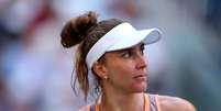 Bia Haddad &eacute; eliminada na estreia do Madrid Open.  Foto: @InfoTenisBrasil via X / Estad&atilde;o