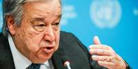 Ant&oacute;nio Guterres, nomeado em 2016, vai deixar o cargo de secret&aacute;rio-geral da ONU em 31 de dezembro de 2026, ap&oacute;s dois mandatos. Foto de arquivo.  Foto: REUTERS - Eduardo Munoz / RFI