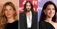 Gisele Bündchen, Jared Leto e Anne Hathaway estão entre os artistas que abandonaram o veganismo  Foto: Taylor Hill/Getty Images Axelle/Bauer-Griffin/FilmMagic Emma McIntyre/Getty Images