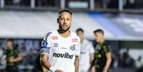 Neymar (Santos) durante jogo contra o Recoleta, no dia 14.04.2026. Foto: Marco Buenavista / Alamy