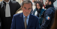 Bruno Lafont, ex-diretor executivo do grupo Lafarge, no tribunal de Paris, na Fran&ccedil;a, em 13 de abril de 2026  Foto: EPA / BBC News Brasil