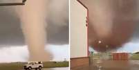 EUA: tornado em Oklahoma arranca telhados e derruba postes de energia  Foto: Reprodu&ccedil;&atilde;o/X