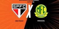 Foto: Jogada10 - Legenda: São Paulo e Mirassol fazem duelo neste sábado (25/4) / Jogada10