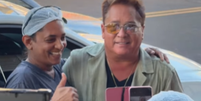 Leonardo atende fã em Uberaba, Minas Gerais  Foto: Reprodução/Instagram