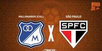 Foto: Jogada10 - Legenda: São Paulo visita o Millonarios pela Sula / Jogada10
