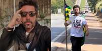 Entenda motivo da caminhada até Brasília do ex  Foto: genro de Leonardo -  reprodução/@sandropedroso / Famosos e Celebridades