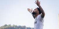 Santos vem de um empate com o San Lorenzo, pela Sul-Americana, com gol de Gabigol –  Foto: Abner Dourado/ Santos FC / Jogada10