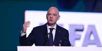 Gianni Infantino em congresso da Fifa  Foto: Elizabeth Ruiz Ruiz/FIFA/Getty Images