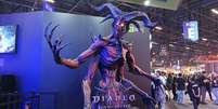 Diablo IV: Lord of Hatred chega na gamescom latam com est&aacute;tua gigante do Mefisto  Foto: Reprodu&ccedil;&atilde;o / Matheus Santana / Game On