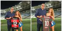 Shakira visita o est&aacute;dio do Maracan&atilde;  Foto: Reprodu&ccedil;&atilde;o/Instagram