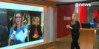 Uma das gafes mais recentes na GloboNews foi o desespero da comentarista Ana Flor antes de entrar no ar  Foto: Reprodução/TV