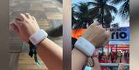 F&atilde;s receberam pulseiras de LED para o megashow de Shakira  Foto: Reprodu&ccedil;&atilde;o/Redes sociais