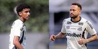 Neymar e Robinho Jr. Foto: Montagem Estad&atilde;o / Estad&atilde;o