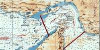 Mapa mostra &aacute;rea do Estreito de Ormuz que o Ir&atilde; afirma estar sob seu controle.  Foto: Irib News/Divulga&ccedil;&atilde;o / Estad&atilde;o