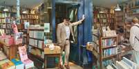 Michel Chandeigne diante da Librairie Portugaise et Br&eacute;silienne em Paris: dedica&ccedil;&atilde;o &agrave; literatura lus&oacute;fona  Foto: Sala de TV
