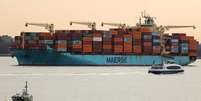 Navio Maersk teria atravessado Estreito de Ormuz  Foto: ANSA / Ansa - Brasil