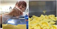 Funcion&aacute;ria de hotel viraliza ao preparar ovos mexidos de forma inusitada  Foto: Reprodu&ccedil;&atilde;o/TikTok