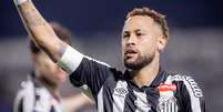 Neymar fez o gol no jogo entre Santos e Recoleta  Foto: Raul Baretta / Santos FC.