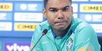 Casemiro durante coletiva de Imprensa.  Foto: Werther Santana/Estad&atilde;o / Estad&atilde;o