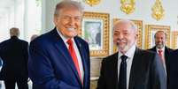 Reuni&atilde;o com Lula foi 'muito boa', disse Trump, que chamou o presidente brasileiro de 'din&acirc;mico' Foto: Ricardo Stuckert / BBC News Brasil