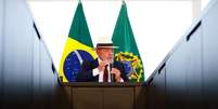 O presidente Luiz In&aacute;cio Lula da Silva durante cerim&ocirc;nia de assinatura do decreto de promulga&ccedil;&atilde;o do acordo de com&eacute;rcio entre o Mercosul e a Uni&atilde;o Europeia (UE).  Foto: WILTON JUNIOR/ESTAD&Atilde;O / Estad&atilde;o