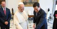 Papa Leão XIV recebe Marco Rubio no Vaticano  Foto: ANSA / Ansa - Brasil